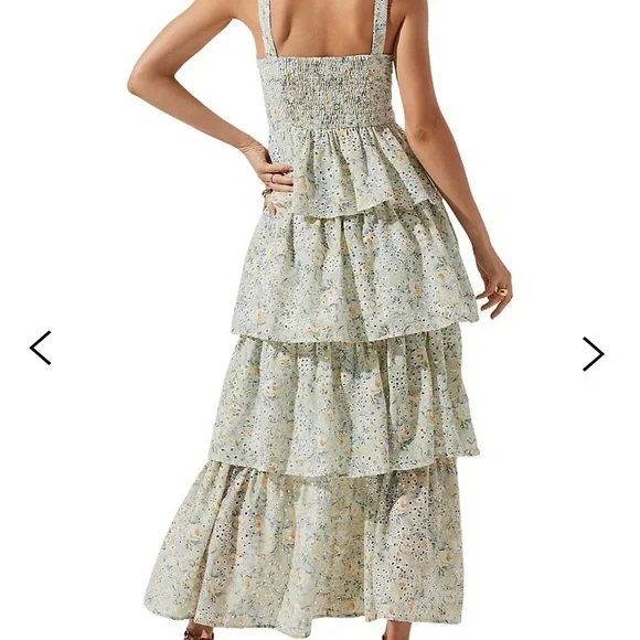 ***SOLD*** ASTR The Label Midsummer Eyelet Embroidered Tiered Dress- Sz L- NWT! - Picture 5 of 9